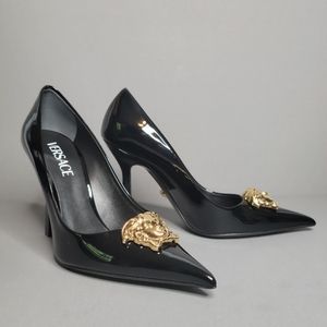 VERSACE La Medusa Patent Leather Pumps